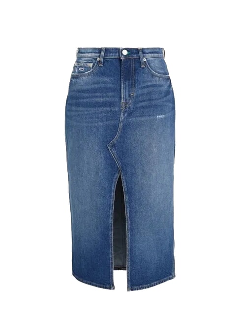 TH JEANS Falda larga de mezclilla mezclilla media - Faldas de mujer