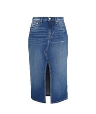 TOMMY HILFIGER TH JEANS Falda larga de mezclilla mezclilla media - Faldas de mujer - 4