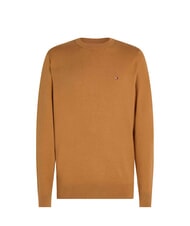 TOMMY HILFIGER PIMA Jersey de mezcla de cachemir con cuello redondo lienzo de safari - Suéteres de los hombres - 3