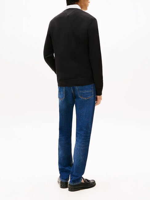 TH  Su&eacute;ter de cuello redondo negro - Su&eacute;teres de los hombres