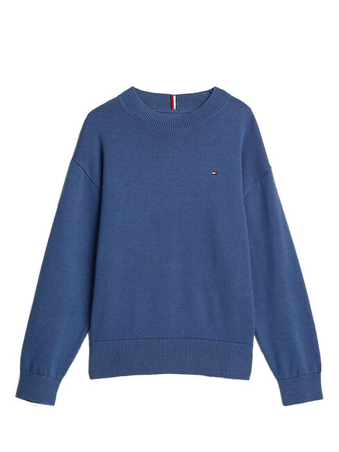 TH KIDS Suéter de cuello redondo para niños Mar Egeo - Suéteres para niños