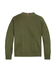 TOMMY HILFIGER TH KIDS Suéter de cuello redondo para niños aceituna utilitaria - Suéteres para niños - 2