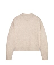 TOMMY HILFIGER TH KIDS Suéter de lana con cuello redondo merino jaspeado - Suéteres para niños - 3