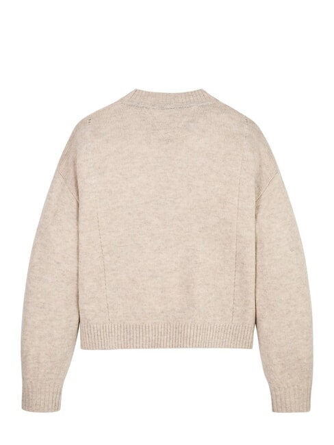 TH KIDS Suéter de lana con cuello redondo merino jaspeado - Suéteres para niños