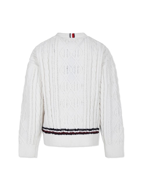 TH KIDS Su&eacute;ter para ni&ntilde;os p&eacute;talo de marfil - Su&eacute;teres para ni&ntilde;os