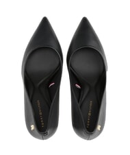 TOMMY HILFIGER TH  Zapatos de tac&oacute;n alto de piel de 9 cm negro - Zapatos Mujer - 4
