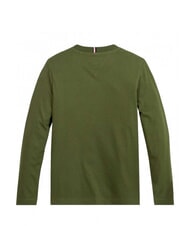 TOMMY HILFIGER TH KIDS camiseta de manga larga aceituna utilitaria - Camiseta niño - 2