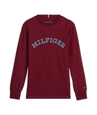 TOMMY HILFIGER TH KIDS Camiseta de algodón de manga larga rojo intenso - Camiseta niño - 3