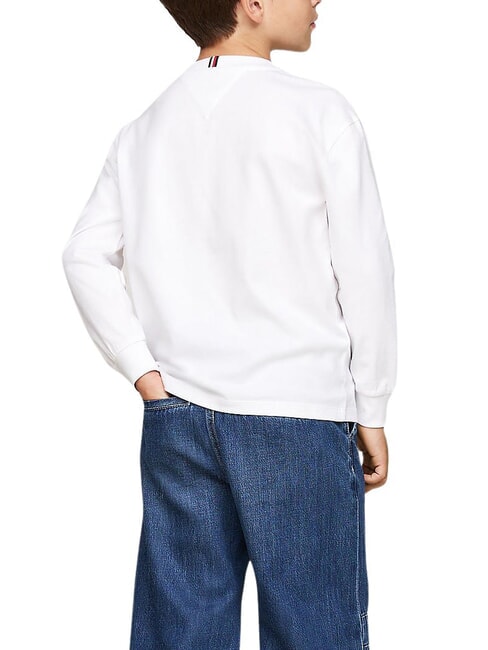 TH KIDS Camiseta de algodón para niños blanco - Camiseta niño