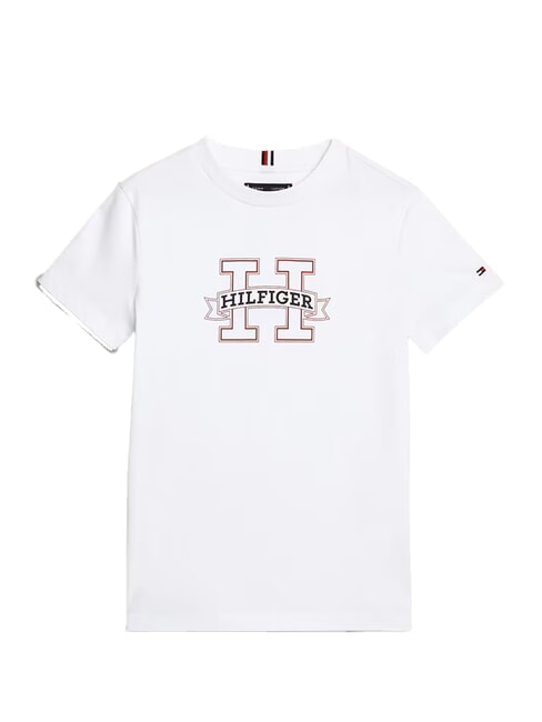 TH KIDS Camiseta de algodón de manga corta blanco - Camiseta niño