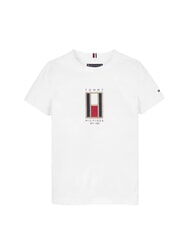 TOMMY HILFIGER TH KIDS Camiseta de algodón para niños blanco - Camiseta niño - 3