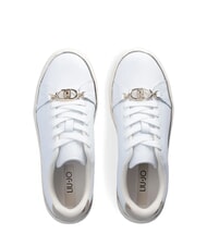 LIUJO KIKI 01 Zapatillas de cuero blanco / dorado claro - Zapatos Mujer - 4