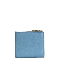 COCCINELLE METALLIC SOFT Cartera mini de piel azul ártico - Carteras Mujer - 2