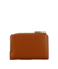 COCCINELLE METALLIC SOFT Cartera peque&ntilde;a de piel co&ntilde;ac - Carteras Mujer - 3