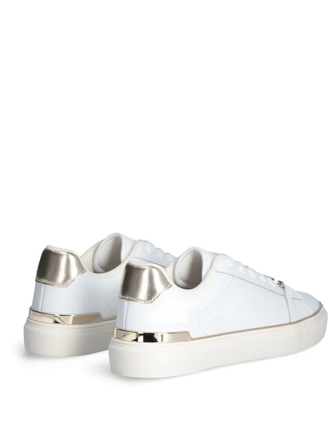 KIKI 01 Zapatillas de cuero blanco / dorado claro - Zapatos Mujer