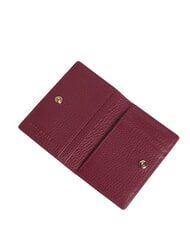 COCCINELLE METALLIC SOFT Cartera de cuero grosella - Carteras Mujer - 2