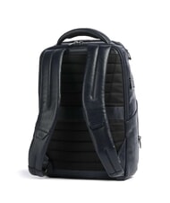 PIQUADRO W136 Mochila para portátil de 14", en piel azul - Mochilas para portátil - 2