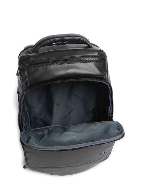 W136 Mochila para portátil de 14", en piel negro - Mochilas para portátil