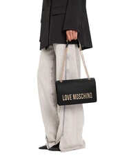 LOVE MOSCHINO BOLD LOVE  Bolsa de doble portabilidad negro - Bolsos Mujer - 5