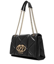 LOVE MOSCHINO EMBOSSED Bolso de hombro / bandolera negro - Bolsos Mujer - 3