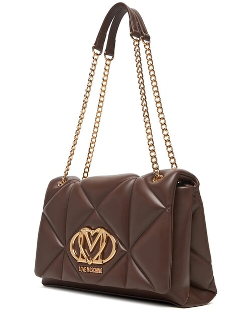 EMBOSSED Bolso de hombro / bandolera chocolate - Bolsos Mujer