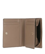 FURLA CAMELIA Cartera compacta de cuero gris - Carteras Mujer - 2