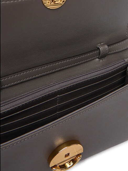 SFERA Mini bolso de hombro, en piel gris urbano - Bolsos Mujer