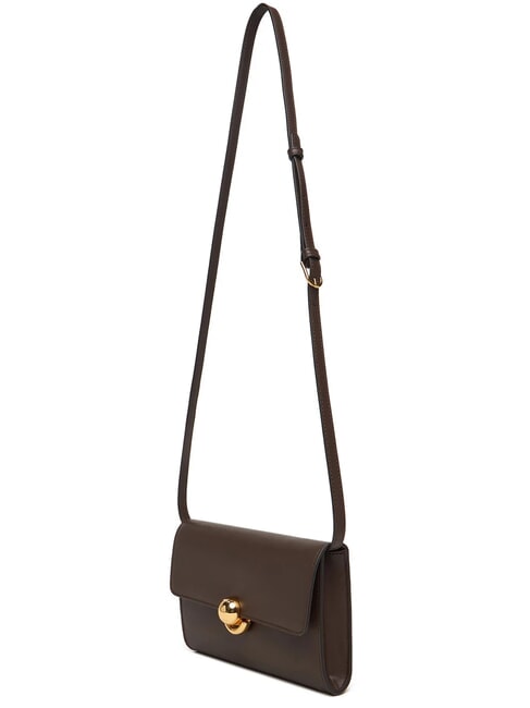 SFERA Mini bolso de hombro, en piel chocolate - Bolsos Mujer