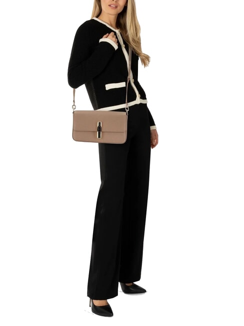 IRIDE  Bolso de hombro, de piel gris - Bolsos Mujer