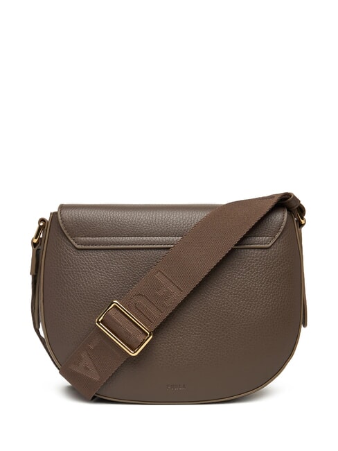 LOTUS Bolso de piel con bandolera con logotipo tonos caoba/caoba - Bolsos Mujer