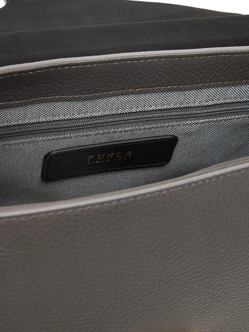 LOTUS Bolso de piel con bandolera con logotipo tonos gris urbano/gris urbano - Bolsos Mujer