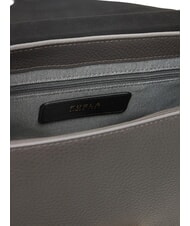FURLA LOTUS Bolso de piel con bandolera con logotipo tonos gris urbano/gris urbano - Bolsos Mujer - 4