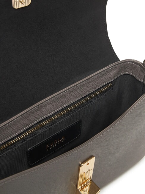 IRIDE  Bolso de hombro, de piel gris urbano - Bolsos Mujer