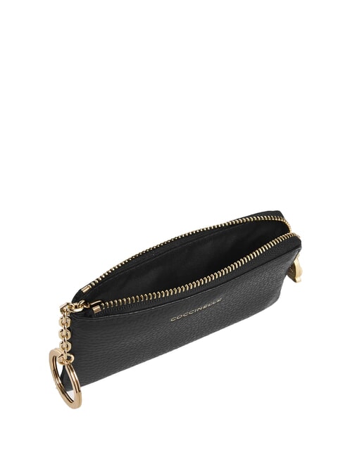 C-ME SOFTY  Estuche para llaves/monedero de cuero negro - Carteras Mujer