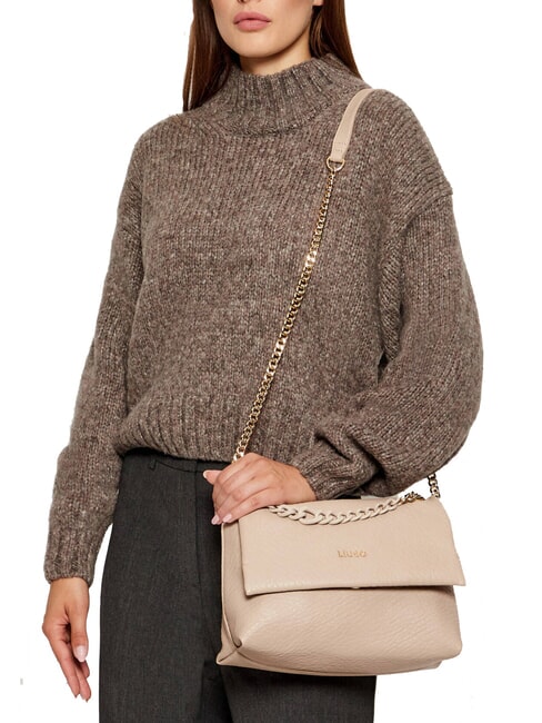 MEHMET Bolso de hombro con cadena bicolor NEUTRAL - Bolsos Mujer