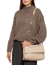 LIUJO MEHMET Bolso de hombro con cadena bicolor NEUTRAL - Bolsos Mujer - 5