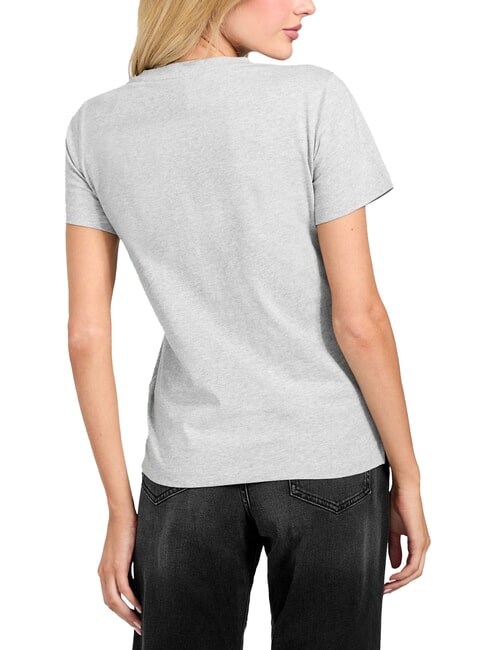 SS CN KRYSTAL TRIANGLE Camiseta de manga corta con tachuelas y pedrer&iacute;a gris claro melange m - camiseta