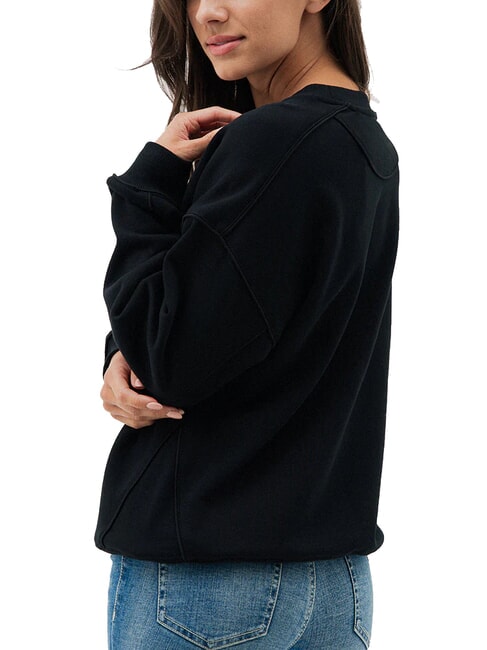 TRIANGLE GLITTER  Sudadera de algodón jetbla - Sudaderas de mujer