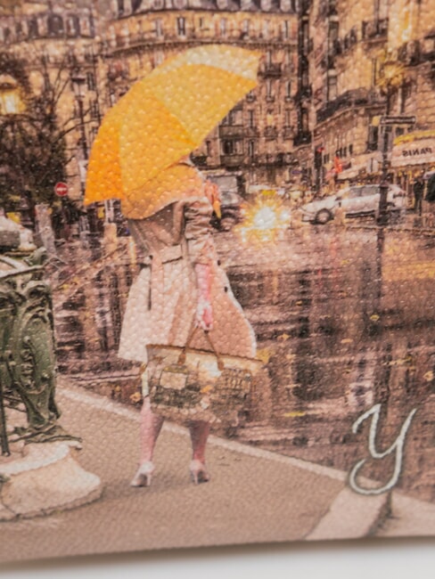 YESBAG Clutch Bolso de mano con bandolera Metro de París - Bolsos Mujer