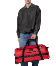 EASTPAK DUFFEL PACK WHEEL M Bolsa de lona mediana con ruedas y repelente al agua lona roja - Trolley Semirrígidos - 6