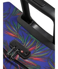 EASTPAK TRANVERZ M Carro mediano palma brize azul marino - Trolley Semirrígidos - 4