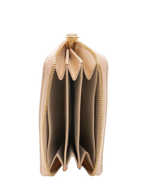 GARDENIA Cartera pequeña de piel con cremallera bailarina - Carteras Mujer