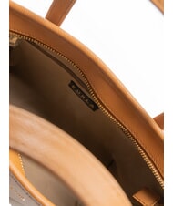 FURLA CLASSIC Bolso de mano, shopper de piel brandy - Bolsos Mujer - 5