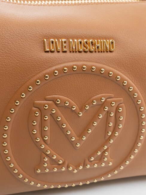 LITTLE STUDS Bolso de hombro con tachuelas camello2 - Bolsos Mujer