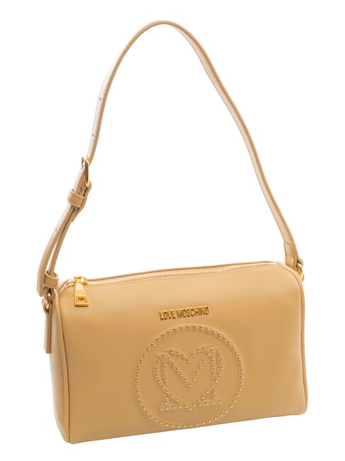 LITTLE STUDS Bolso de hombro con tachuelas arena - Bolsos Mujer