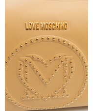 LOVE MOSCHINO LITTLE STUDS Bolso de hombro con tachuelas arena - Bolsos Mujer - 3