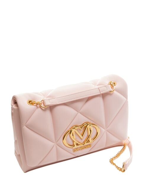 GEOMETRIC Bolso convertible con solapa polvos - Bolsos Mujer