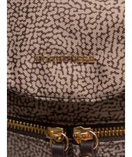 BORBONESE FLEXOS ZIP Mochila marr&oacute;n oscuro/natural - Bolsos Mujer - 3