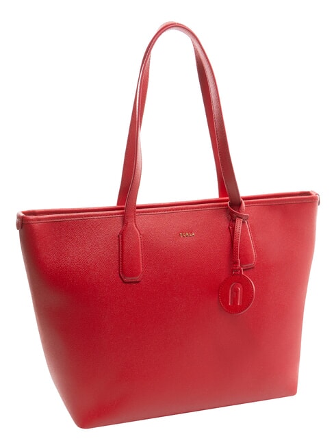 CLASSIC Bolso shopper de piel con estampado Andrómeda rojo veneciano - Bolsos Mujer