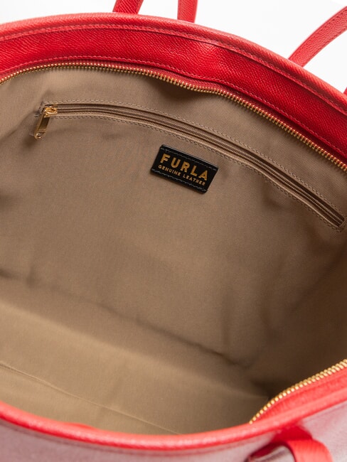 CLASSIC Bolso shopper de piel con estampado Andrómeda rojo veneciano - Bolsos Mujer